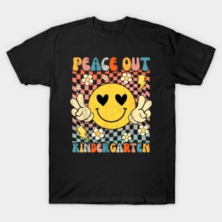 Peace Out Kindergarten  Last Day Of School Graduate T-Shirt